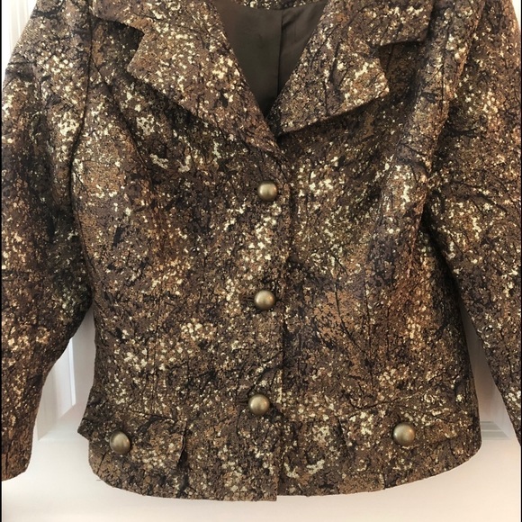 David Meister Printed Evening Jacket - Picture 6 of 16